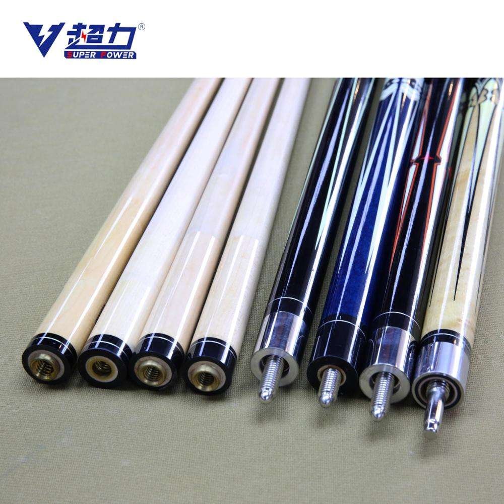 Factory Direct Cheap Price Billiard Stick Pool Cue Center Joint Cue Maple Wood White Ash Billiard Pool Cue