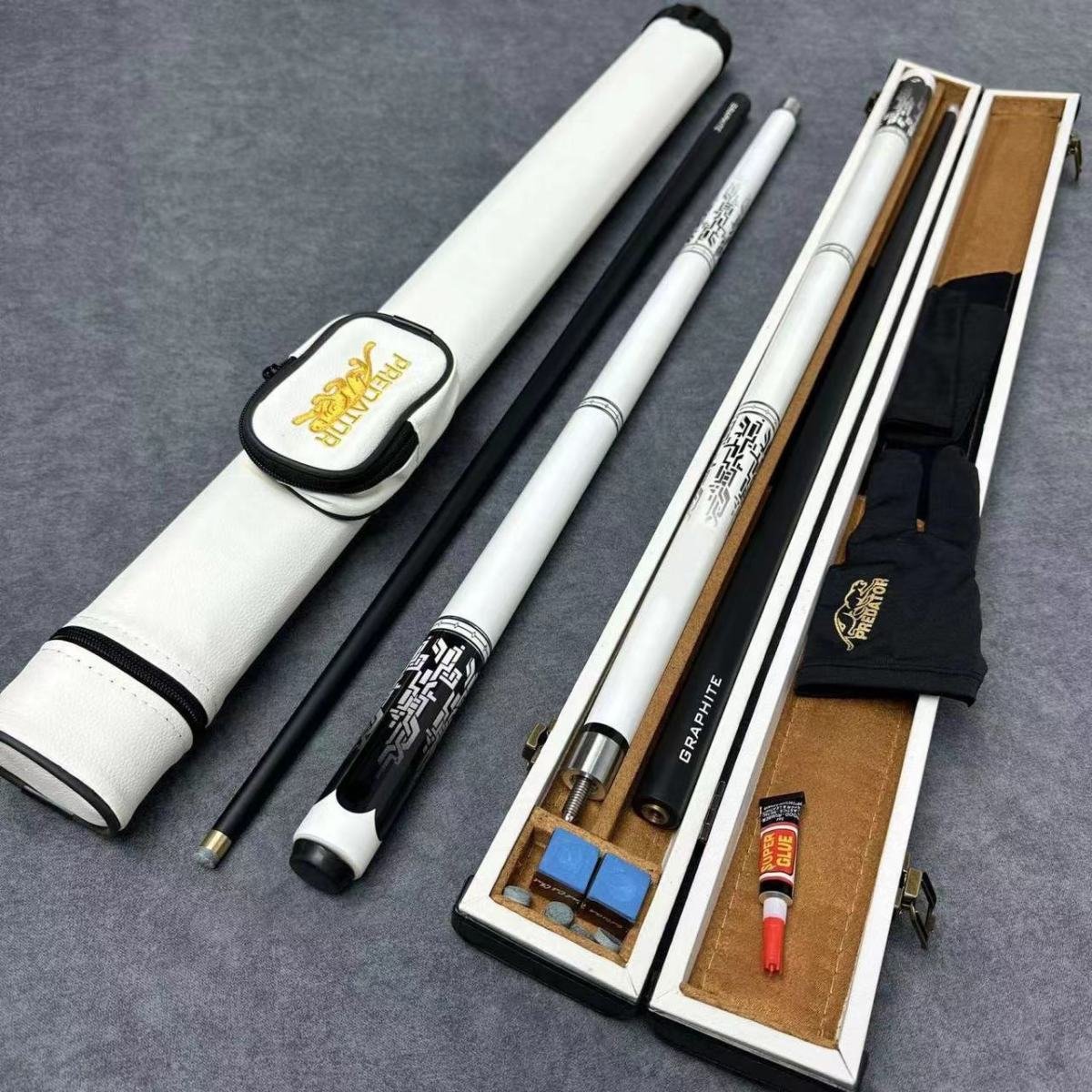 Chinese Manufacturer Growsport Wholesale 13Mm Maple and Carbon Cue Stick Billiard