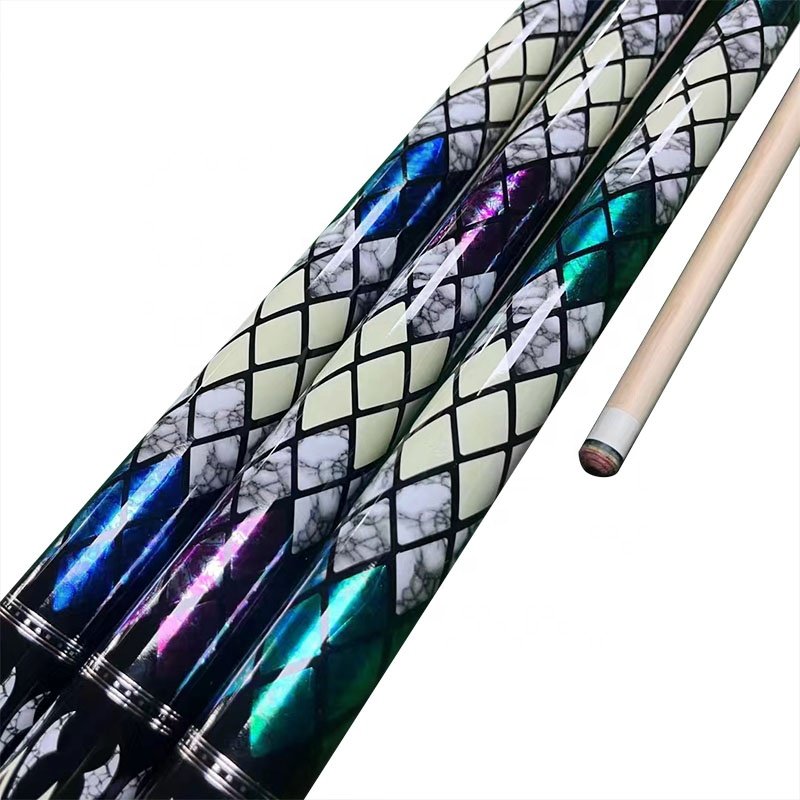 Wholesale Price Premium Quality Billiard Pool 1/2-PC Cue Maple Wood with Cue Joint Cover 58" Length 12.5mm Tip on Sale