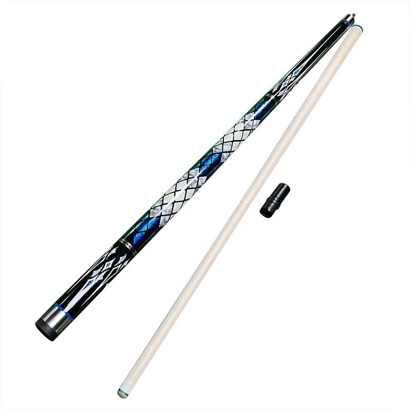Wholesale Price Premium Quality Billiard Pool 1/2-PC Cue Maple Wood with Cue Joint Cover 58" Length 12.5mm Tip on Sale