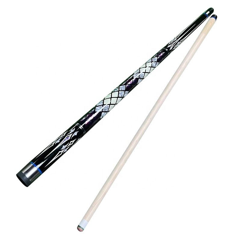 Wholesale Price Premium Quality Billiard Pool 1/2-PC Cue Maple Wood with Cue Joint Cover 58" Length 12.5mm Tip on Sale