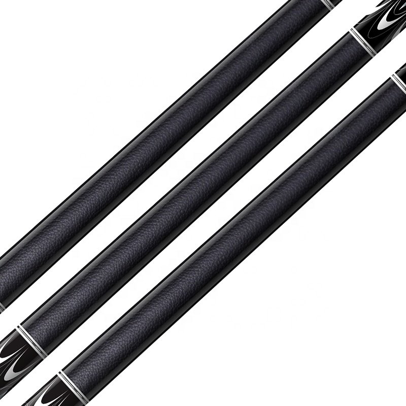 TQG-LC-082 Maple with Multiple Designs Steel Joint and Marking Butt Carbon Fiber Pool Cue Billiards Cue 1/2 Split 12..5mm