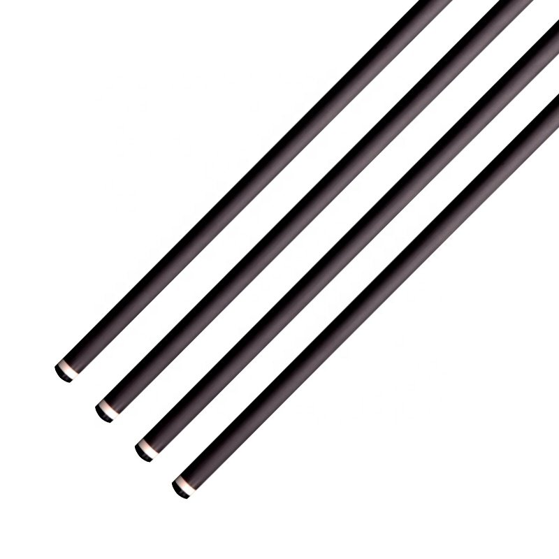 TQG-LC-082 Maple with Multiple Designs Steel Joint and Marking Butt Carbon Fiber Pool Cue Billiards Cue 1/2 Split 12..5mm