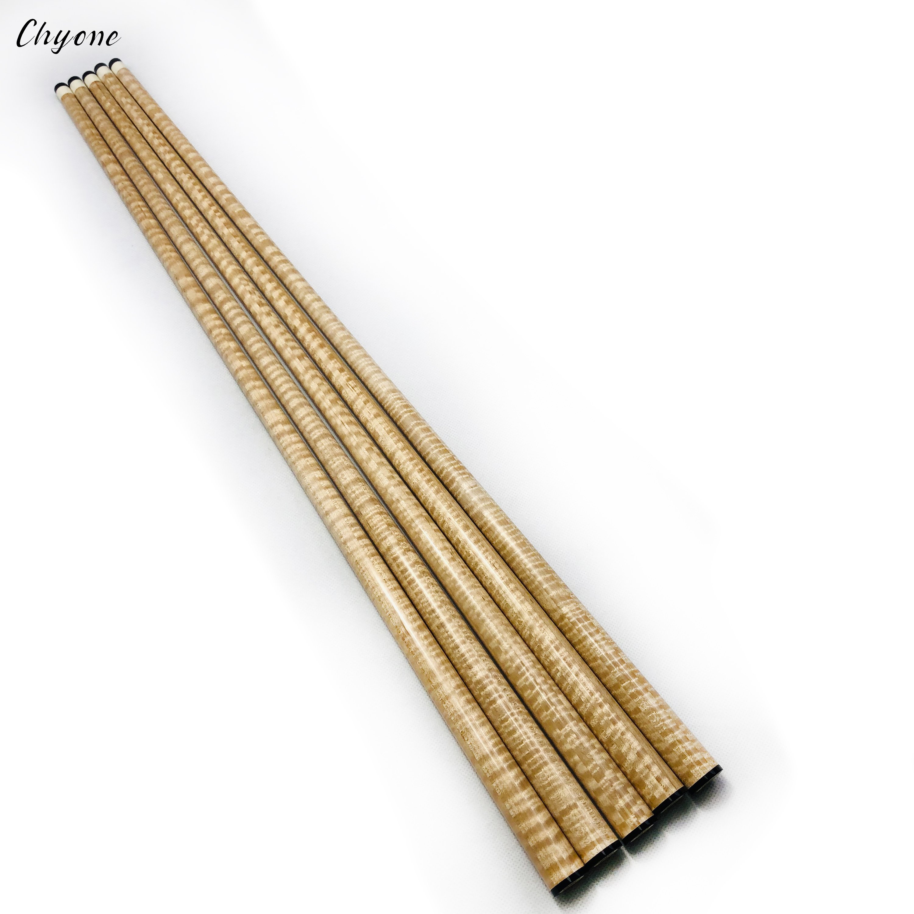 Pool Cue Shaft Chyone Custom 12pcs Laminate Curly Maple Carom Cue Shafts Kiel Wood Billiard Cue Shafts
