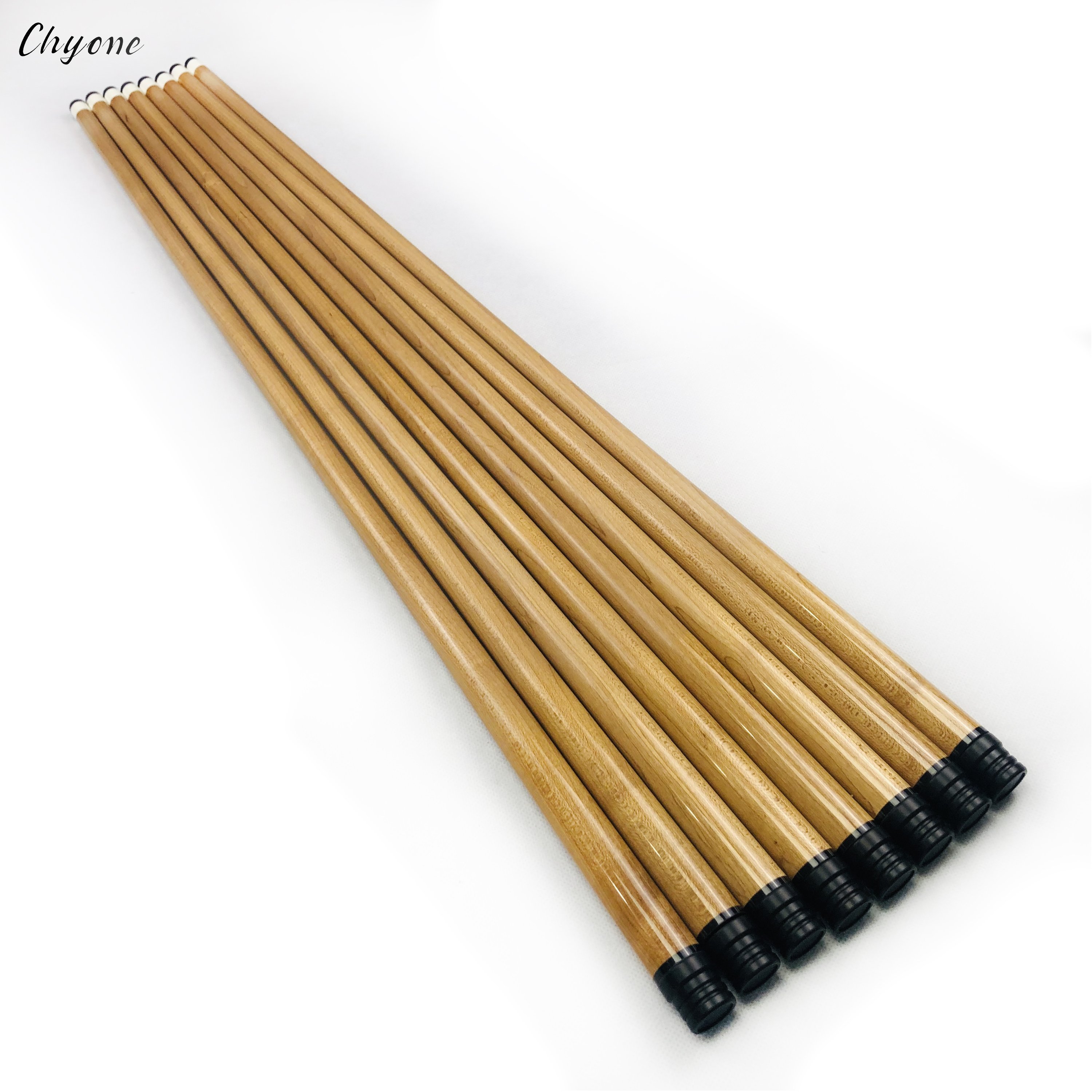 Pool Cue Shaft Chyone Custom 12pcs Laminate Curly Maple Carom Cue Shafts Kiel Wood Billiard Cue Shafts