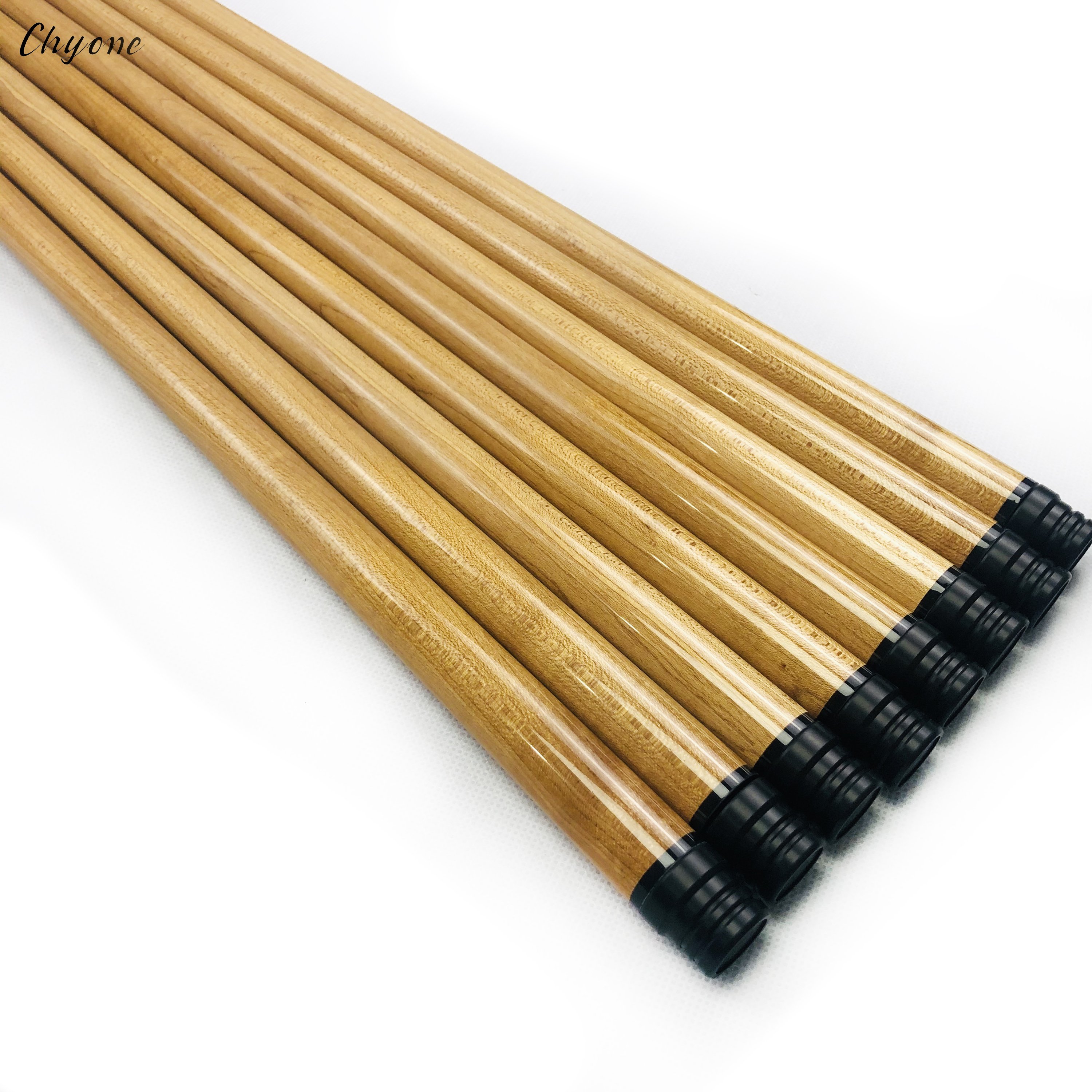 Pool Cue Shaft Chyone Custom 12pcs Laminate Curly Maple Carom Cue Shafts Kiel Wood Billiard Cue Shafts