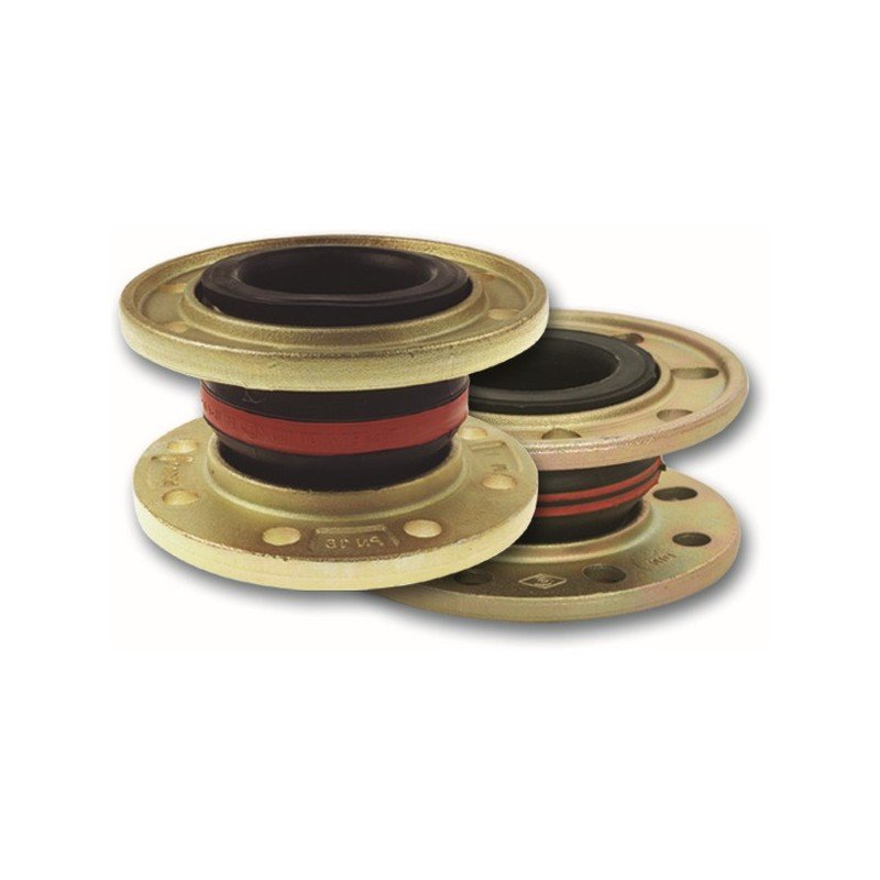 Axial Compensator Joints and Bellows in Rubber, SS, EPDM, PU, Silicon Diam.25-500mm with Accessories