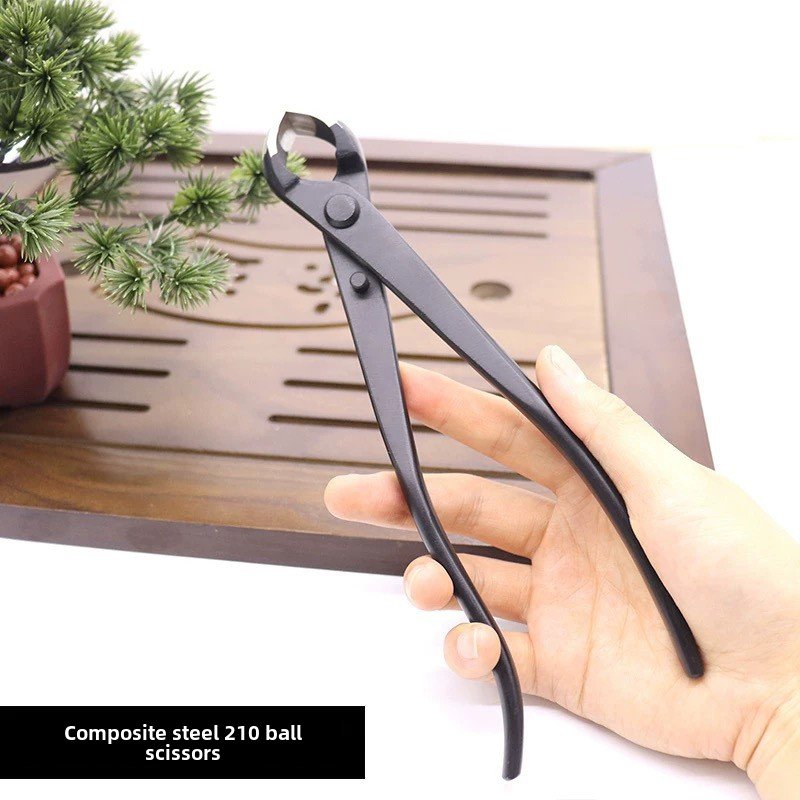 Professional Stainless Steel Oblique Scissors Ball Joint Pruner Tree Knot Potted Plant Pruning Bonsai Styling Tool Plastic