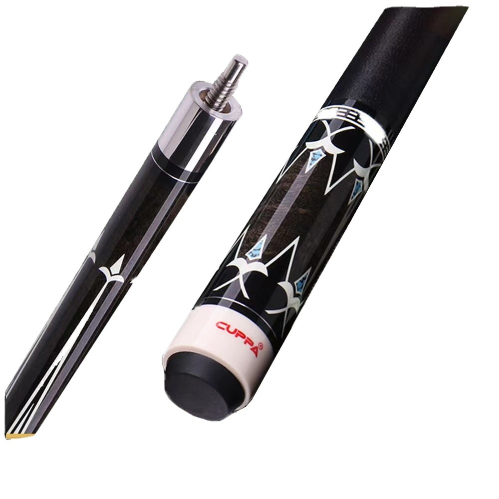 ZOKUE Professional 160 cm 12.75mm Maple Shaft Billiards Cue Stick for Russian Pyramid Game Irish Linen Grip Ebony Radial Butt