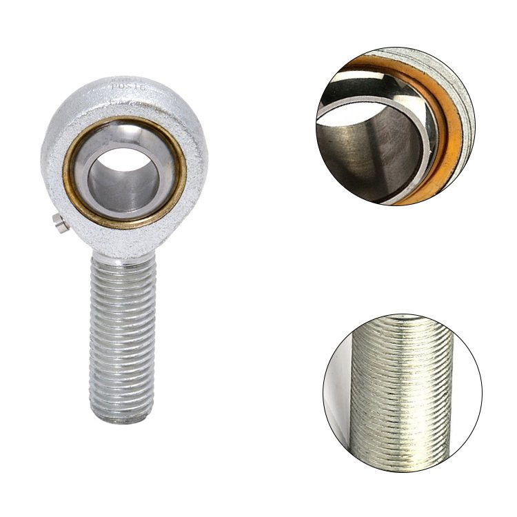 Industrial Rod End Bearing SA16T/K Self-Lubricating Stainless Steel Male Thread Metric Machine Fish Eye Bearing