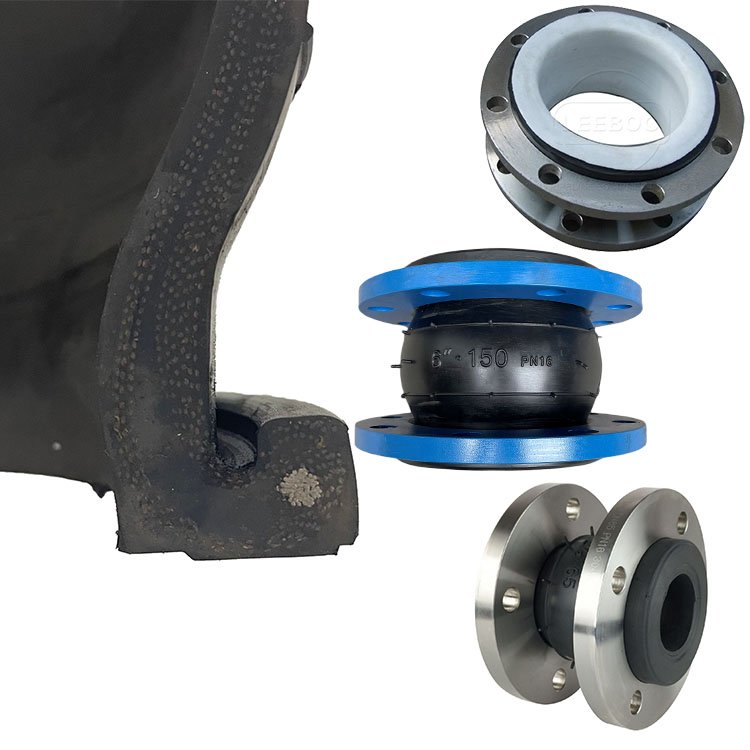 LEEBOO High Quality Factory Price Rubber Ball Coupling Rubber Compensator Epdm Flexible Soft Rubber Bellows Ptfe Expansion Joint