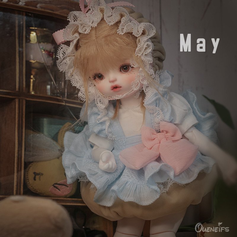 May Doll BJD 1/6 24cm Resin Model Toy Dundun Body Animation Bebe Pacifier with Magnet Baby Christmas Gift