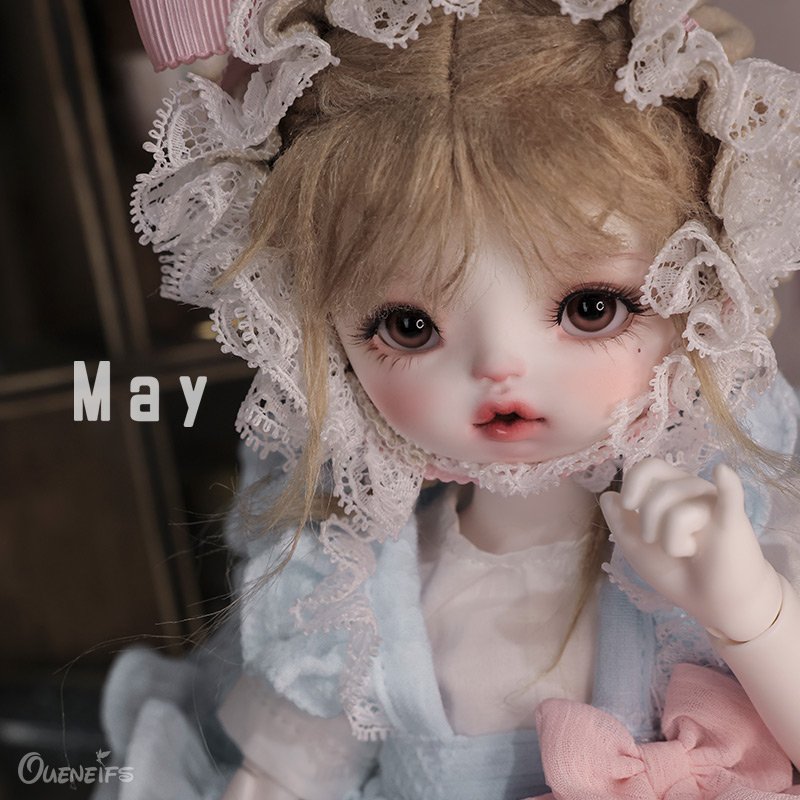 May Doll BJD 1/6 24cm Resin Model Toy Dundun Body Animation Bebe Pacifier with Magnet Baby Christmas Gift