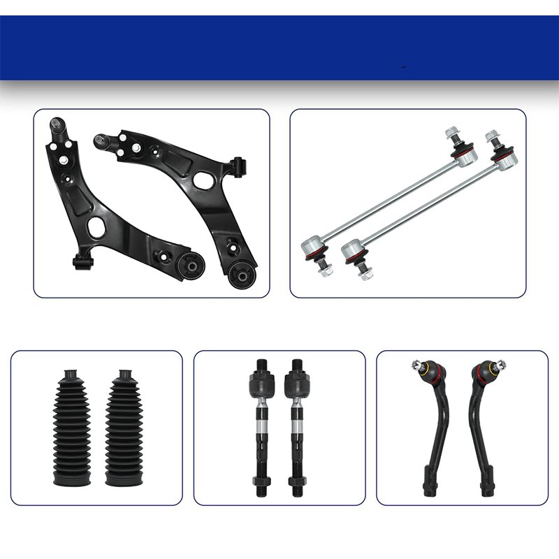CMS901210 Front Control Arm Suspension Kit Tie Rod Ball Joint Compatible With 2010-2013 Hyundai Tucson 2011-2013 Kia Sportage