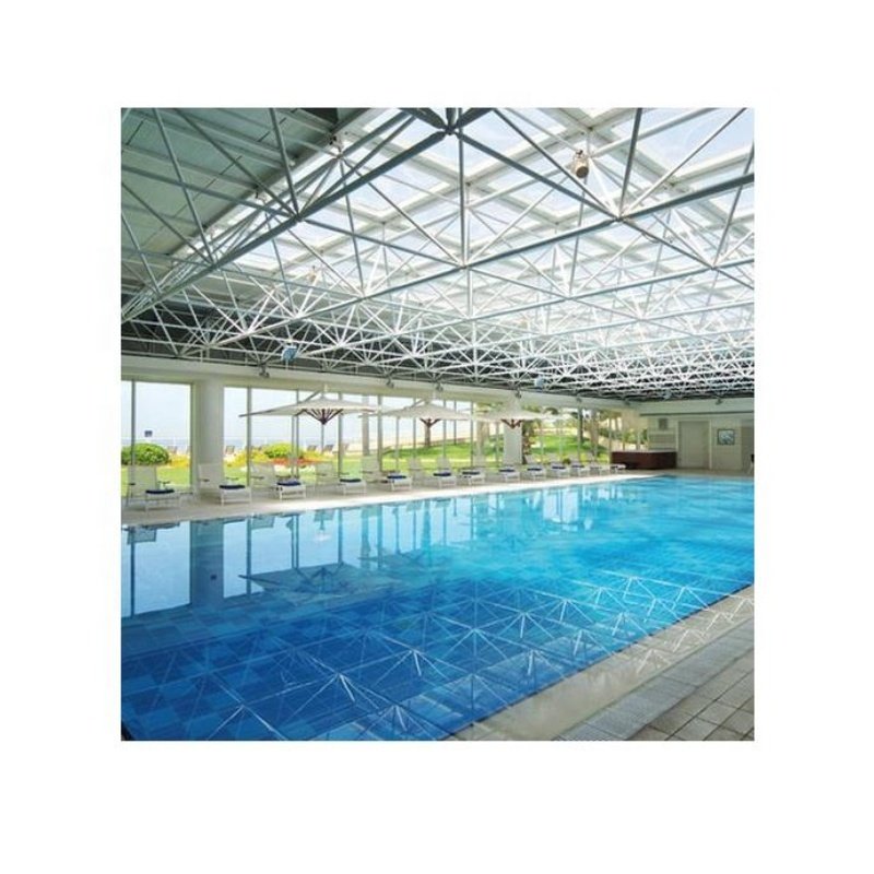 China Yunjoin Space Frame Prefab Swimming Pool Roof Construction Cost