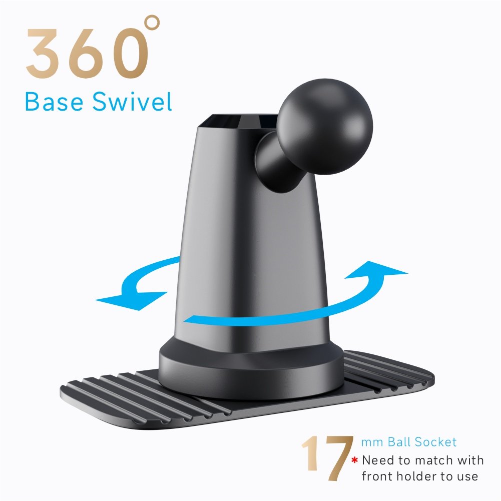 Wholesale 17mm 360° Rotating Ball Head Base for Car Phone Mount Universal Dashboard Magnetic Car Phone Mount