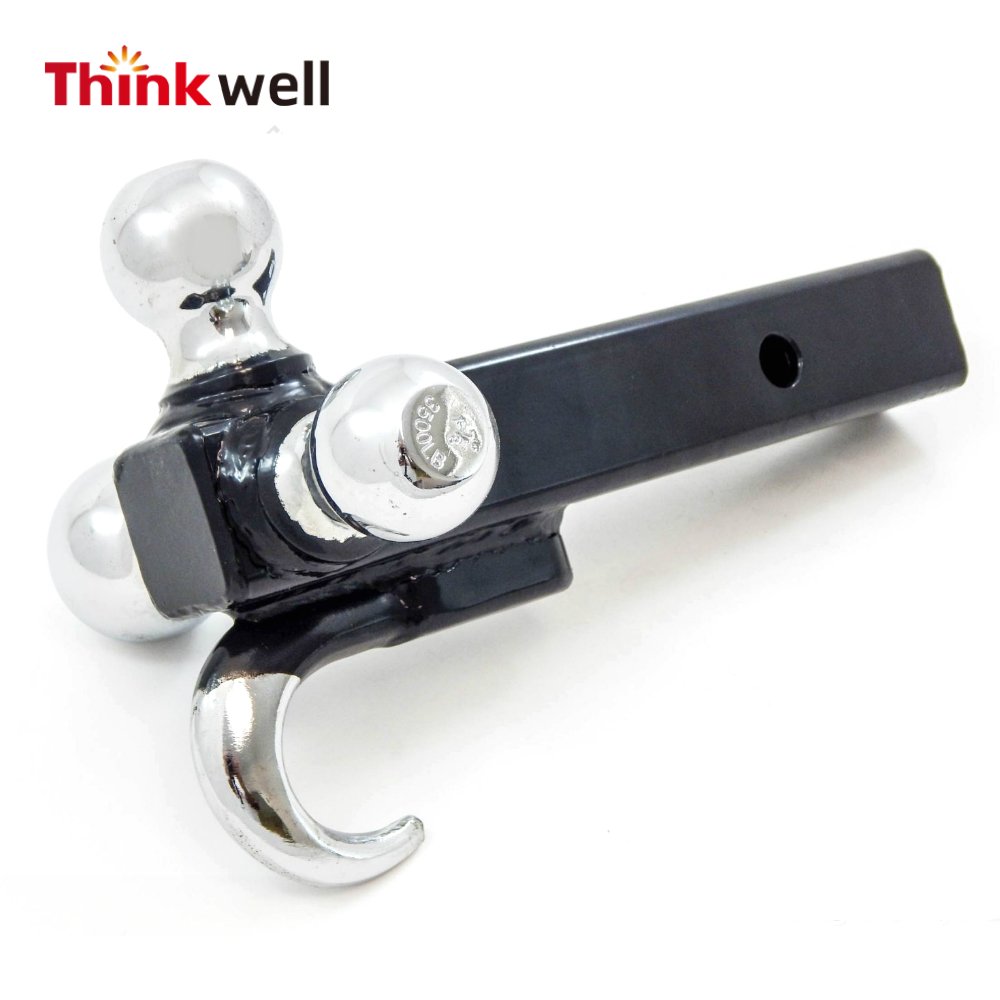 Best Hot Forging Hollow Adjustable Heavy Duty Aluminum Trailer Tow Drop Hitch Tri Ball Mount