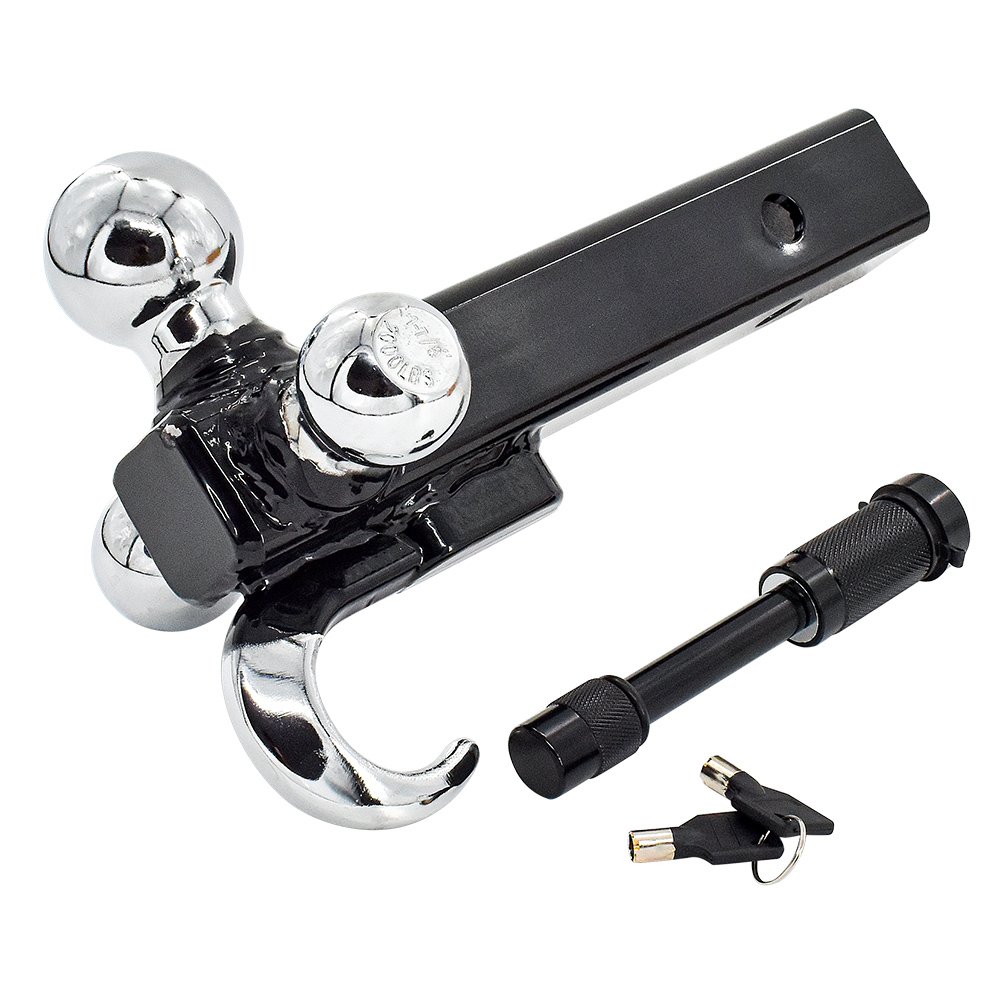 Best Hot Forging Hollow Adjustable Heavy Duty Aluminum Trailer Tow Drop Hitch Tri Ball Mount