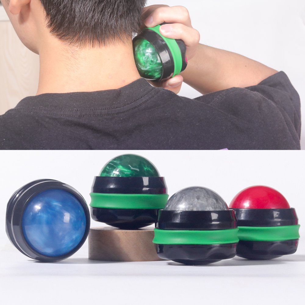 Pain Relief Sore Muscles Body Deep Tissue Massage Therapy Tool Shoulders Neck Back Foot Massage Ball Manual Roller Massager