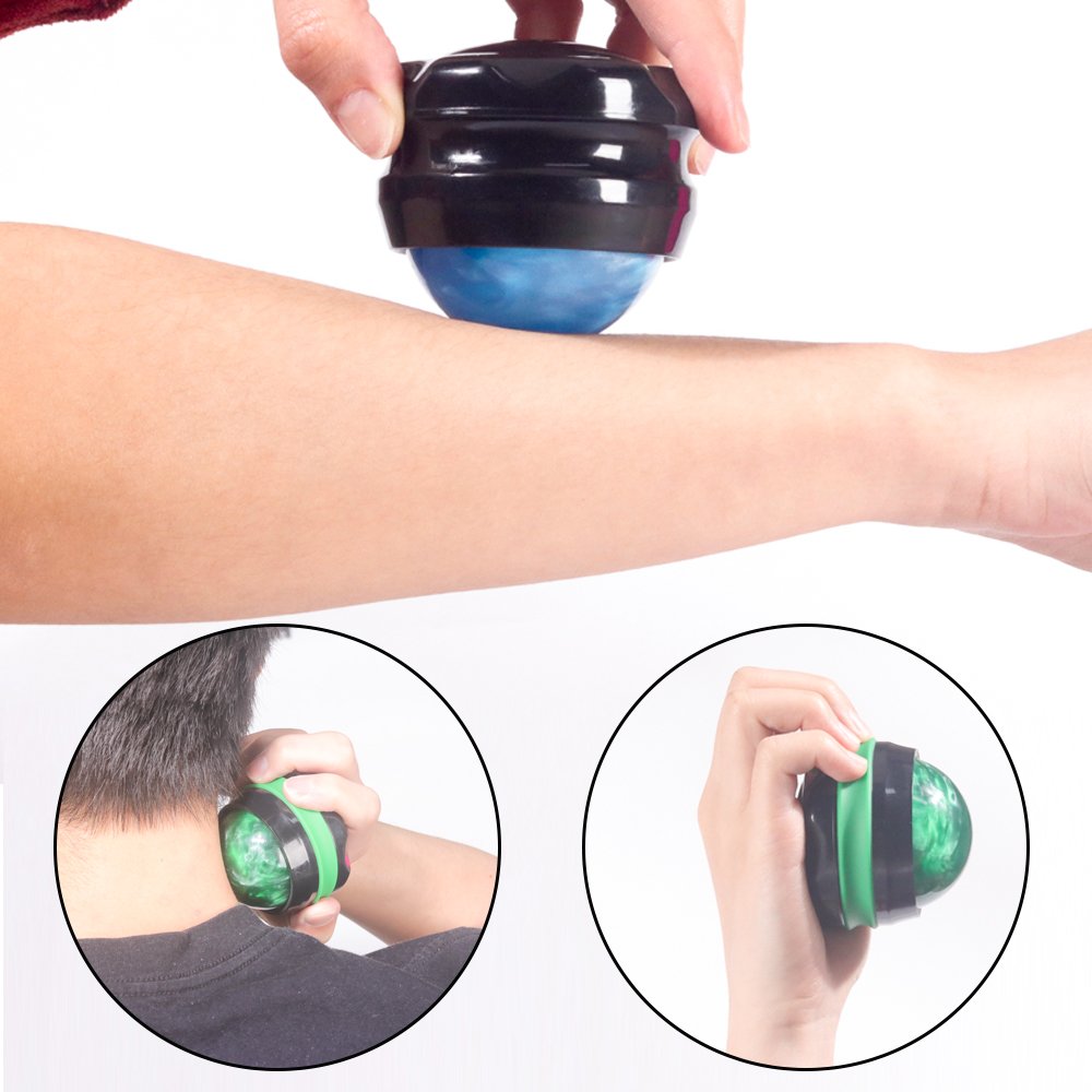 Pain Relief Sore Muscles Body Deep Tissue Massage Therapy Tool Shoulders Neck Back Foot Massage Ball Manual Roller Massager