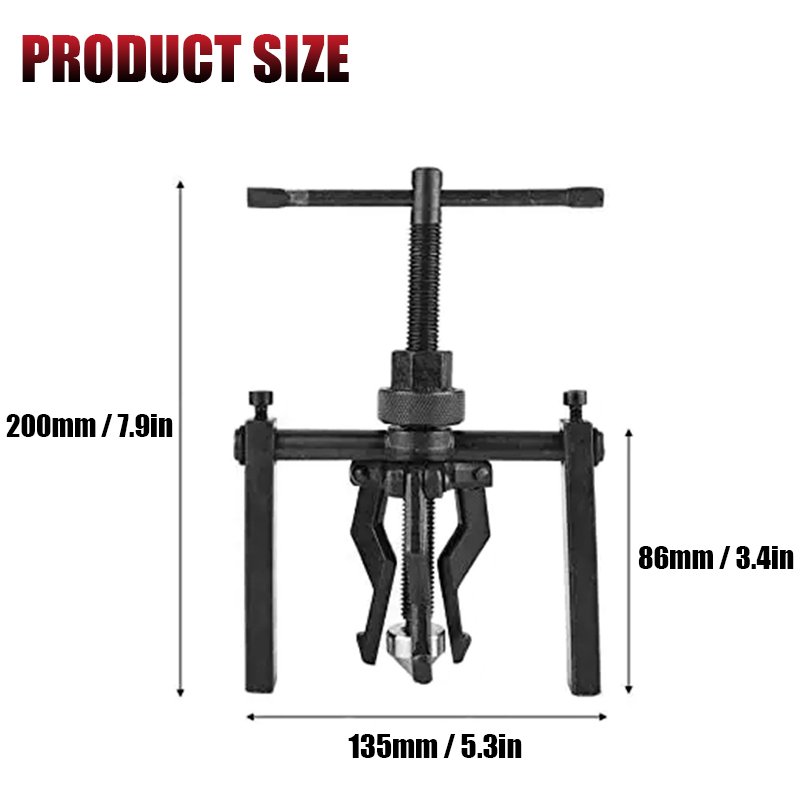Three-jaw Inner Bearing Puller Hydraulic Gear Puller Automotive Extractor Blind Hole Inner Adjustable 3 Jaw Bearing Puller