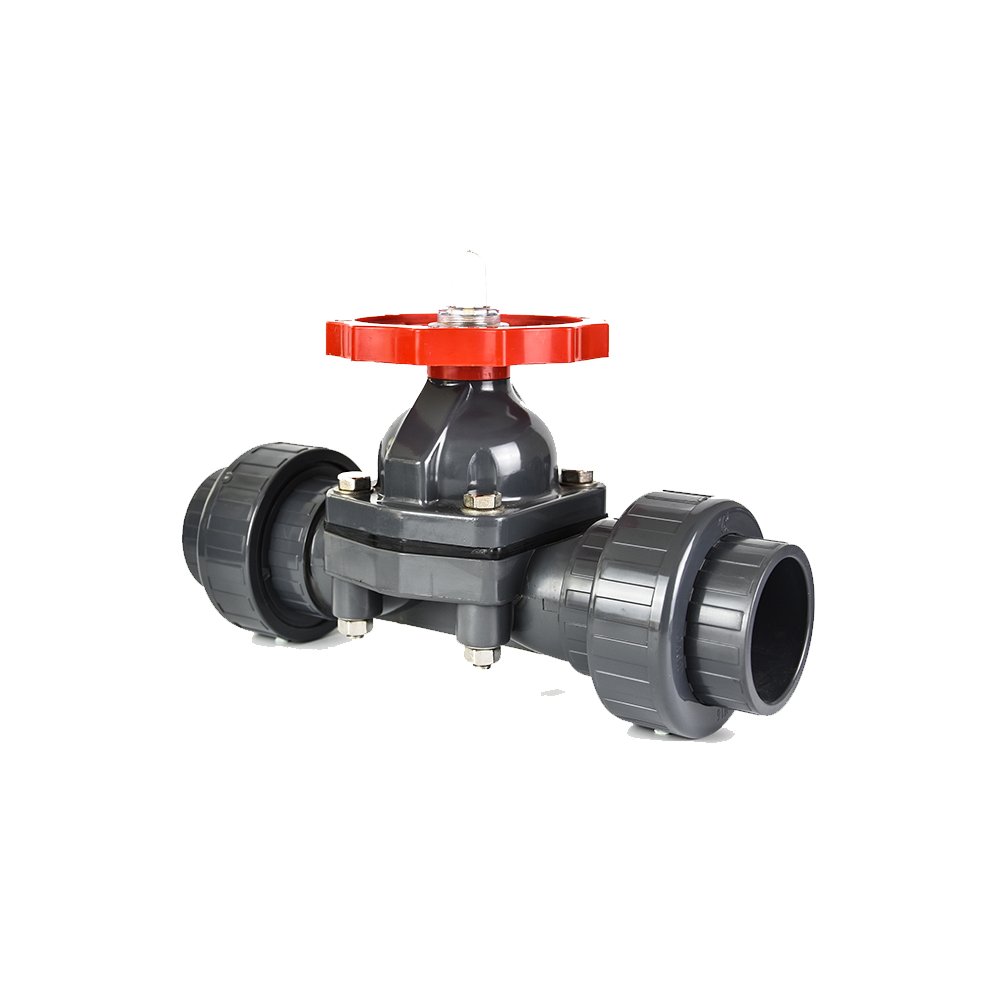 High Temperature Manual Flanged Ends Plastic PVC CPVC Diaphragm Valve