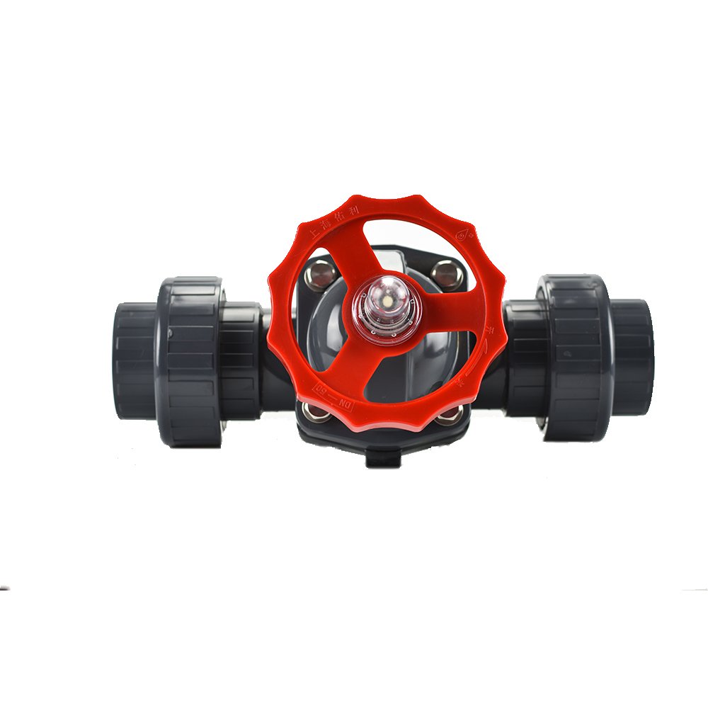 High Temperature Manual Flanged Ends Plastic PVC CPVC Diaphragm Valve