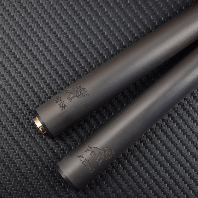 High Quality 11.5/11.8/12.5 Pig Skin Tip Pool Cue Stick Carbon Fiber Shaft and Butt Feature High Quality Break Cue Extension