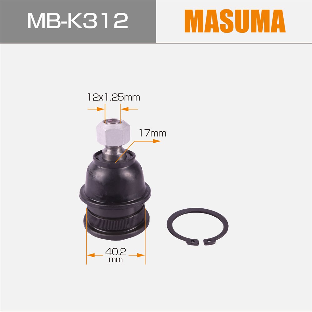 MASUMA MB-K312 Ball Joint Auto Parts Suspension 54503-38A00 54530-25000 for HYUNDAI SONATA & KIA CERATO
