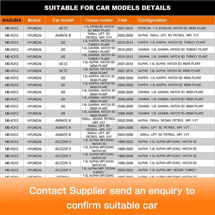 MASUMA MB-K312 Ball Joint Auto Parts Suspension 54503-38A00 54530-25000 for HYUNDAI SONATA & KIA CERATO