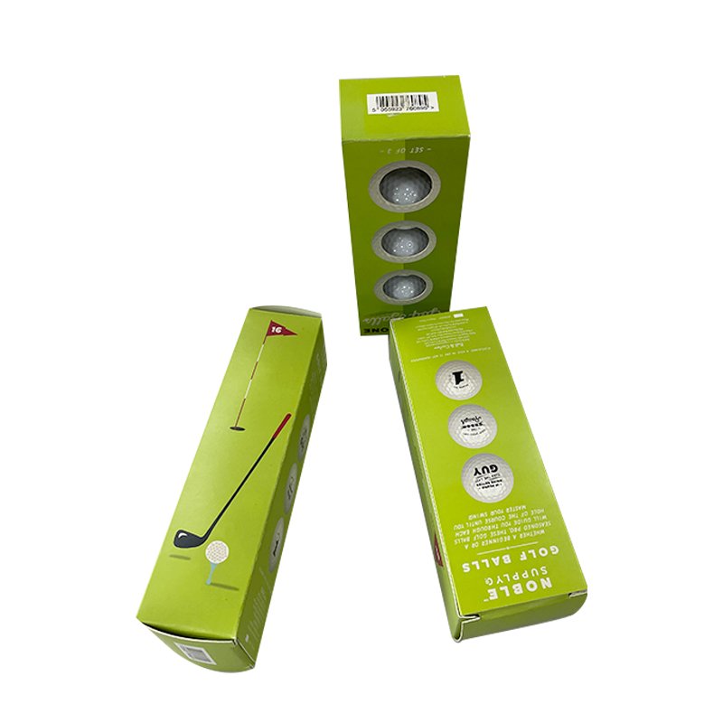Eco Friendly Card Board Golf Ball Custom Printed Box Customized Packing Box Window