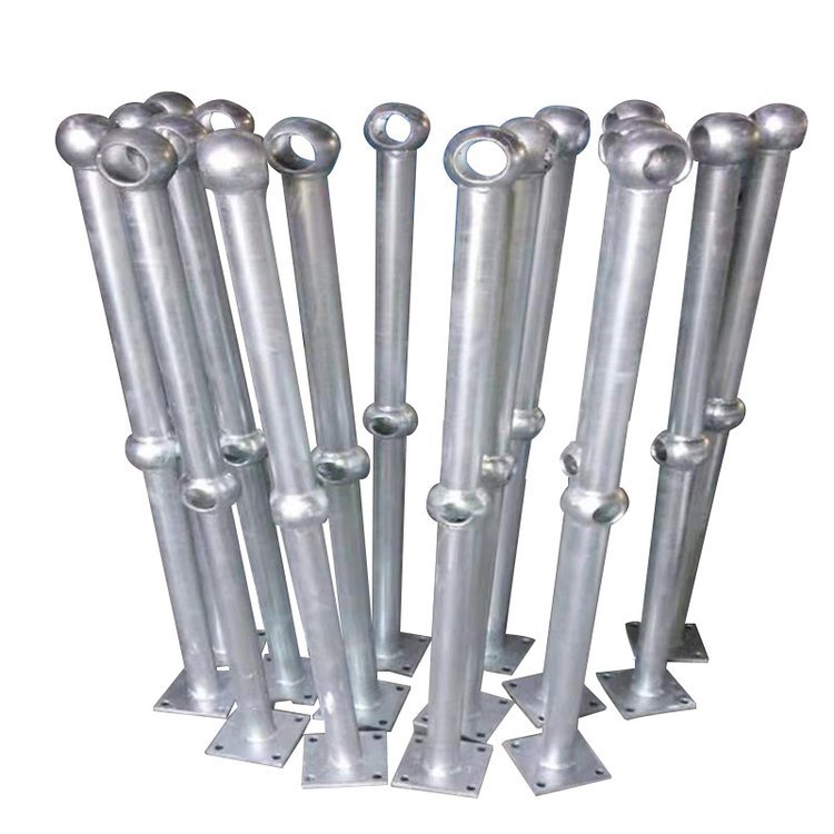 Industrial Guardrail Railing Stainless Steel Ball Joint Stanchion Handrail Ball Joint Stanchion