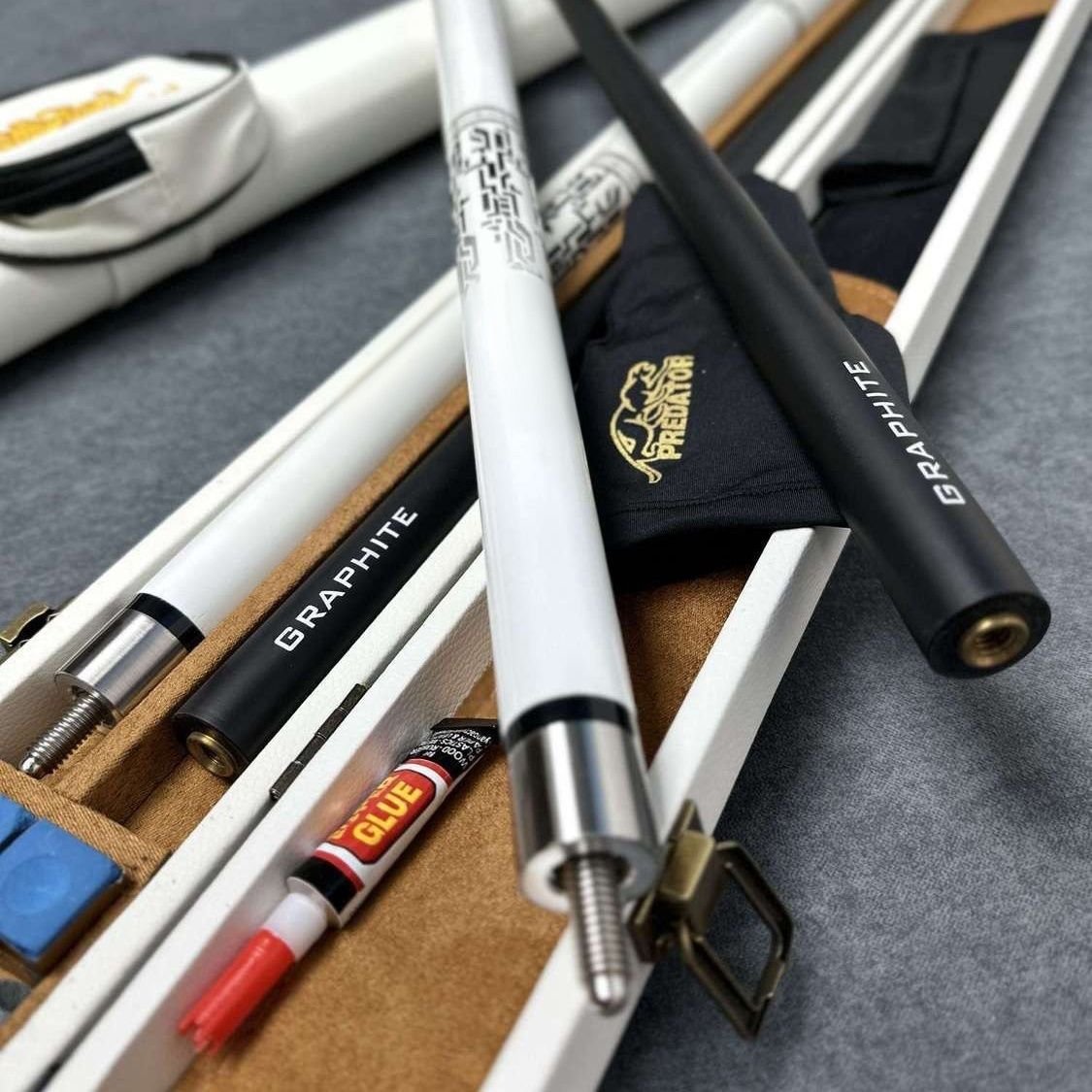 Billiards Cue Manufacturing Factory Directly Sells Black Technology Maple and Carbon Billiard Stick Sets