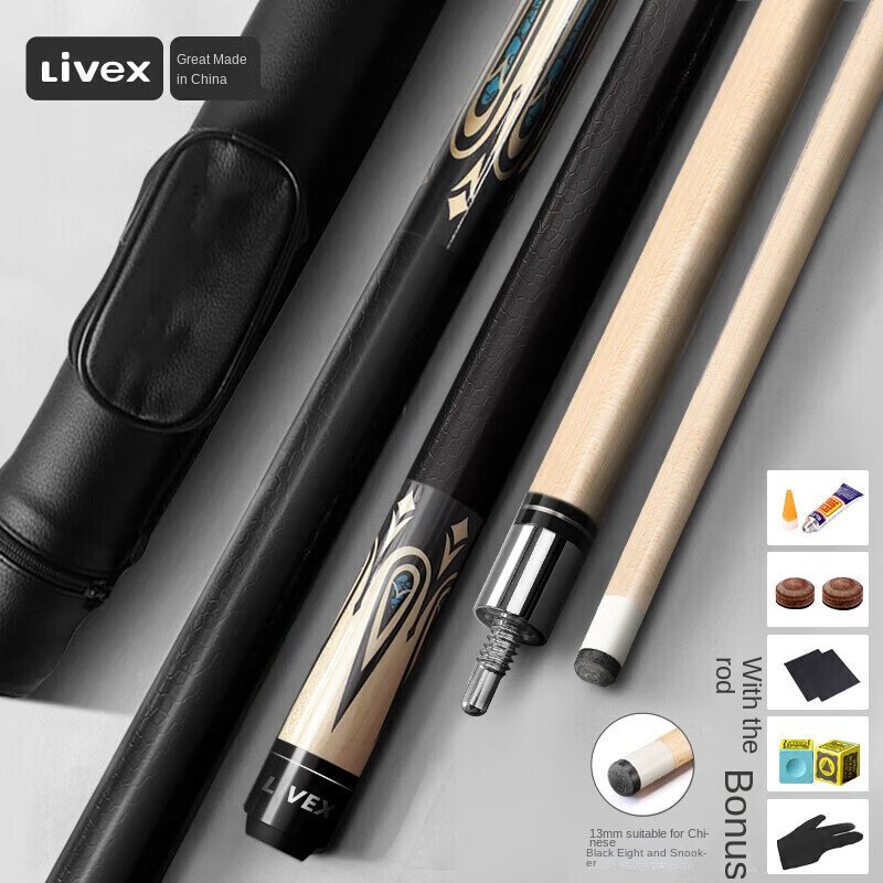 Hot Selling Split Big Tip American Billiards Pool Cue Stick With Accessories in Stock
