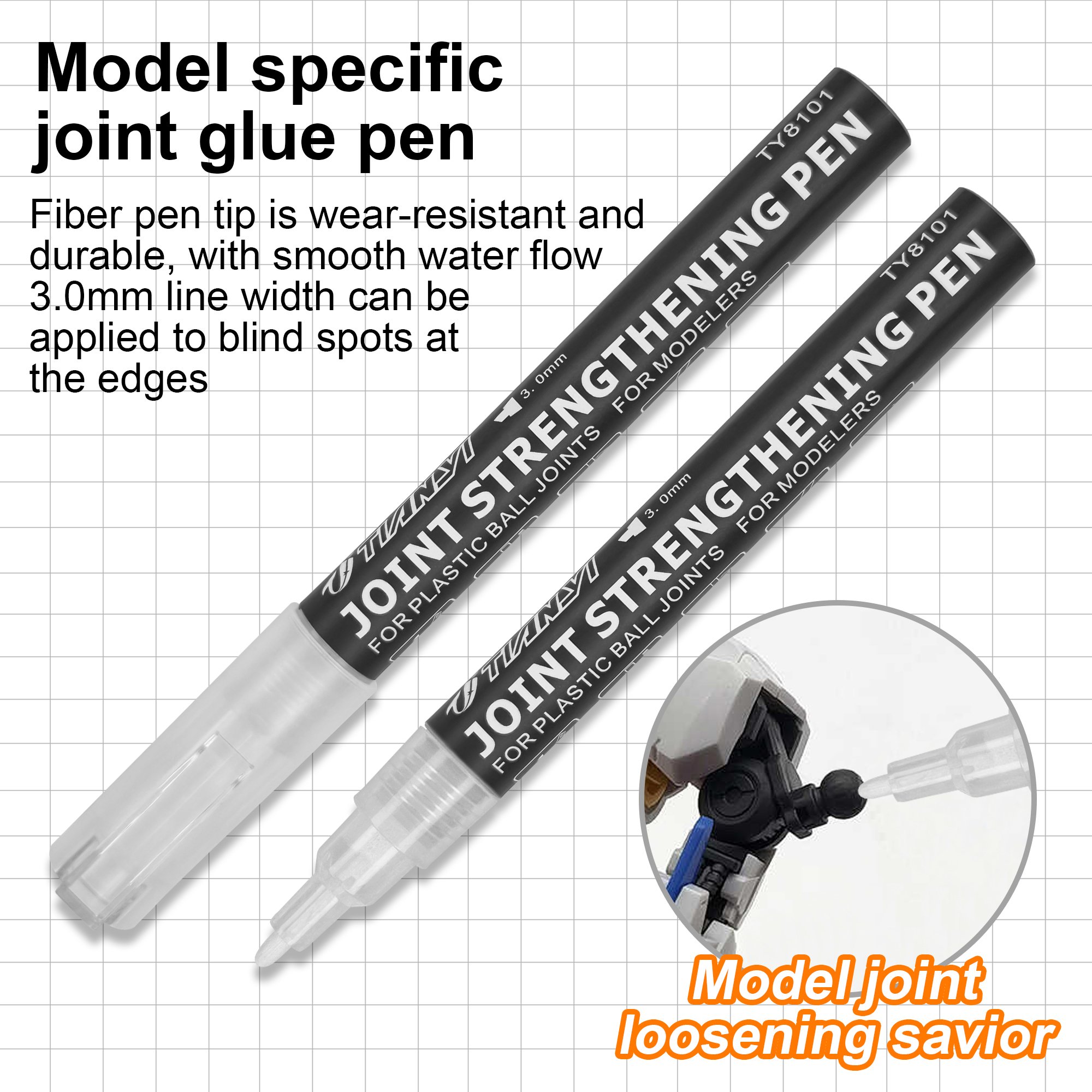 New Model Ball Joint Strengthening Pen Reinforcement Pen for Model Parts Repairing