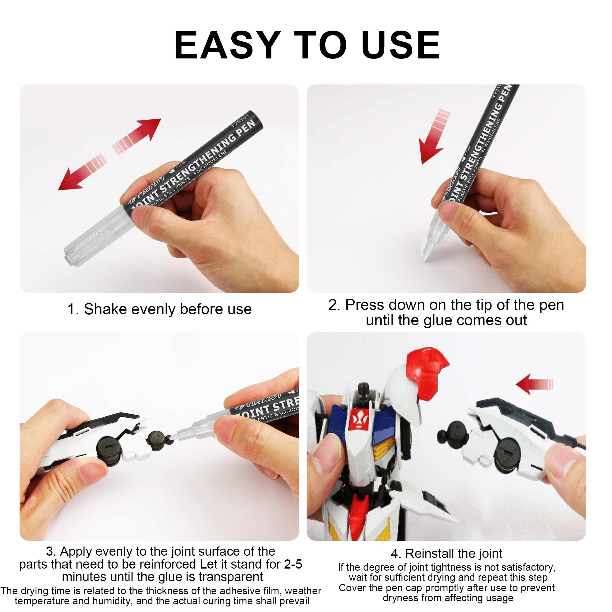 New Model Ball Joint Strengthening Pen Reinforcement Pen for Model Parts Repairing