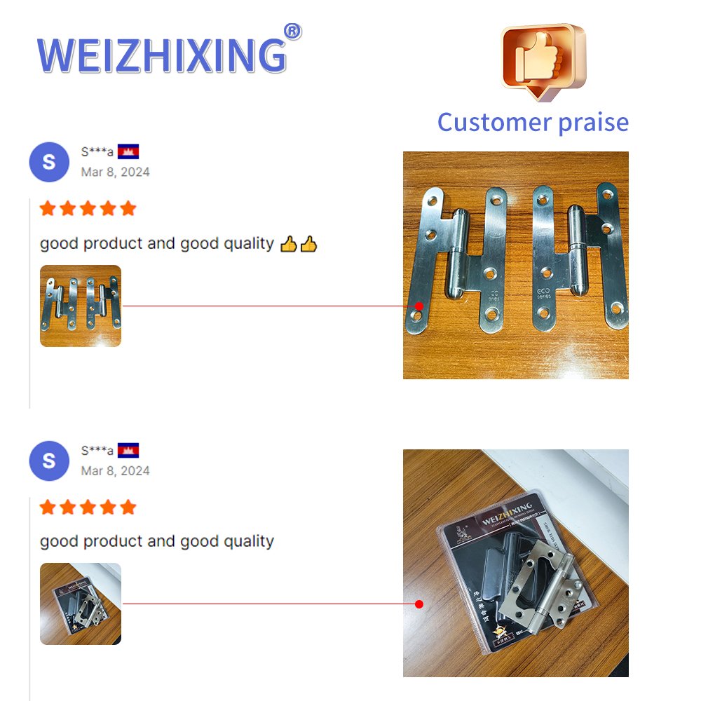WEIZHIXING 3.5 Inch 2bb Stainless Steel Grade Smooth Ball Bearing Door Flush Joint Hinges Wooden Window Internal Use Furniture