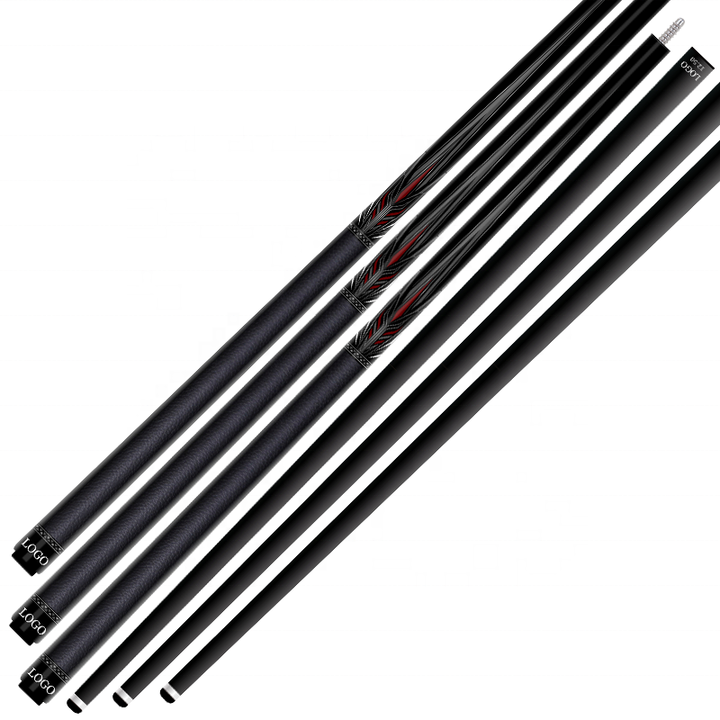 TQG-LC-C17 Pool Cue Stick 1/2 Split 12..5mm Maple Butt Multiple Snooker Joint Marking Billiards Snooker Players Carbon Fiber Cue
