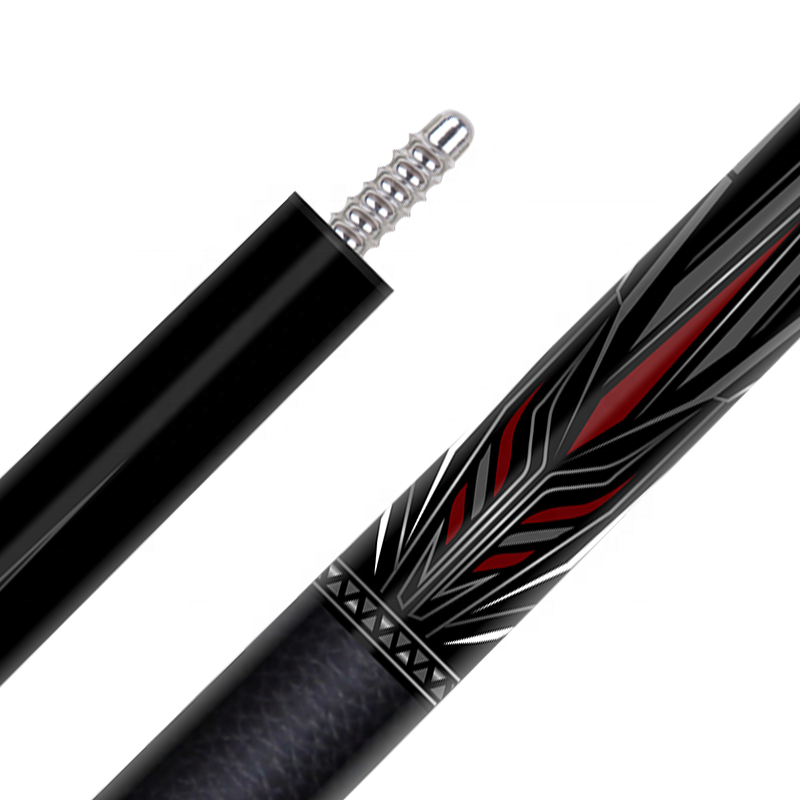 TQG-LC-C17 Pool Cue Stick 1/2 Split 12..5mm Maple Butt Multiple Snooker Joint Marking Billiards Snooker Players Carbon Fiber Cue