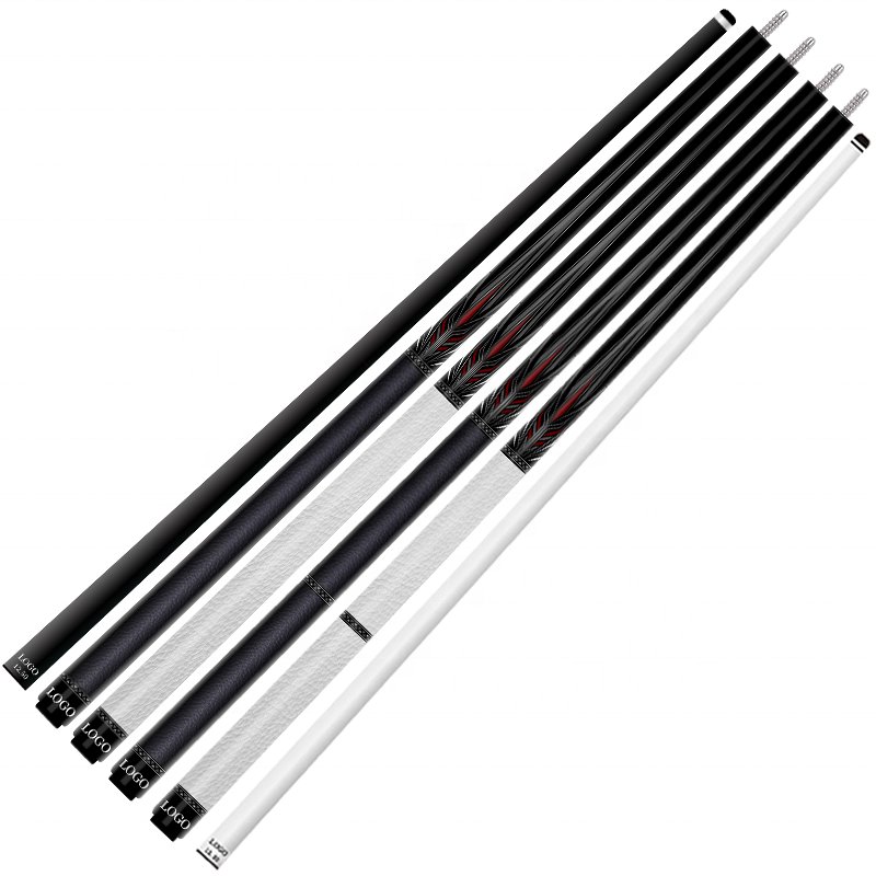TQG-LC-C17 Pool Cue Stick 1/2 Split 12..5mm Maple Butt Multiple Snooker Joint Marking Billiards Snooker Players Carbon Fiber Cue