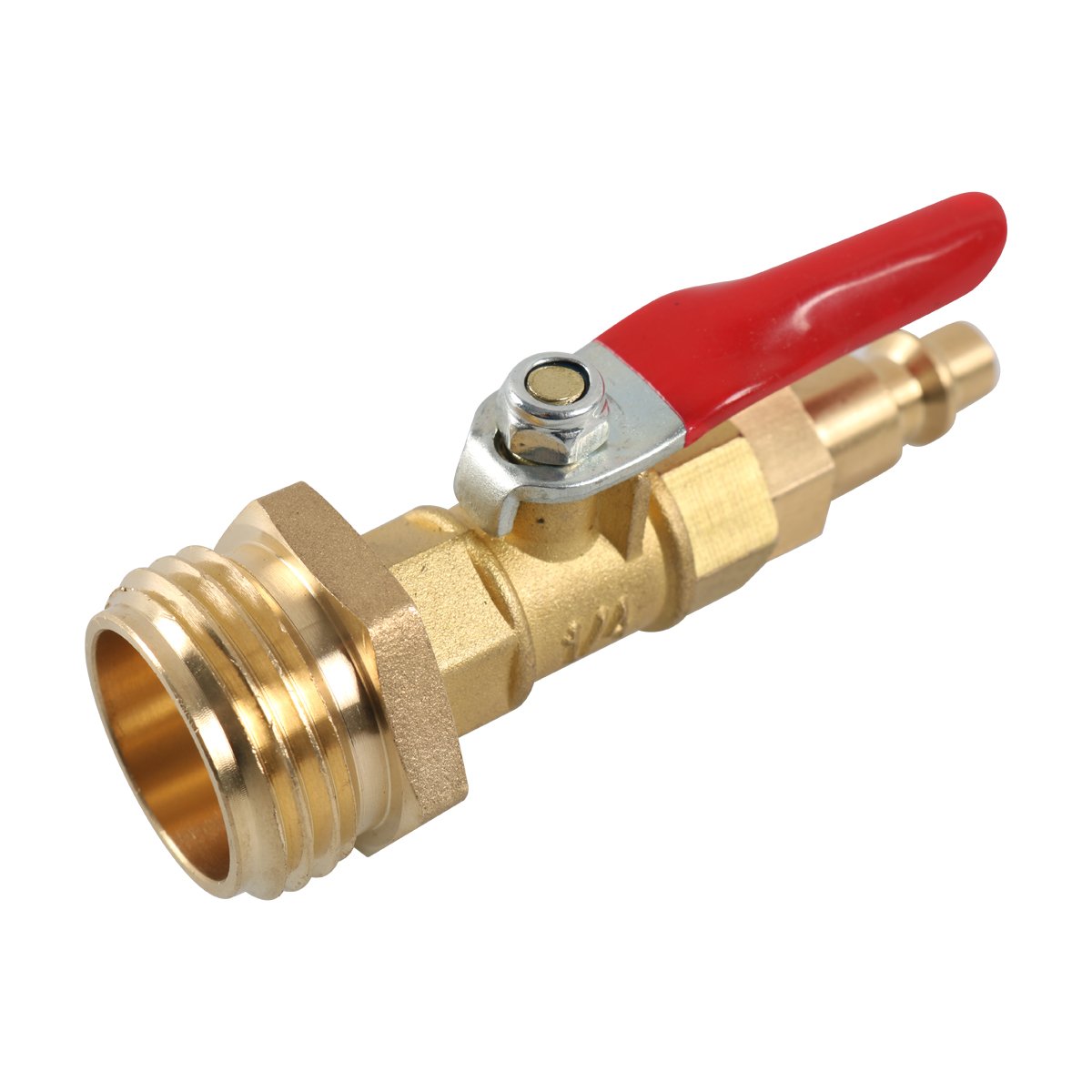 High QU2 PCS Winterizing Quick Adapter with Ball Valve Brass Made Winterize Blowout Adapter