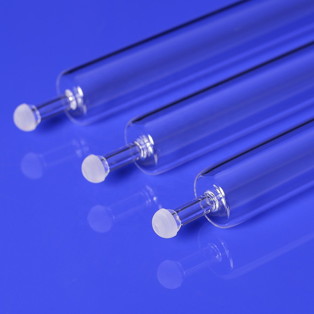 Heat Resistant Elementar Transparent Quartz Tube Combustion/Reduction Tube With Ball Joint