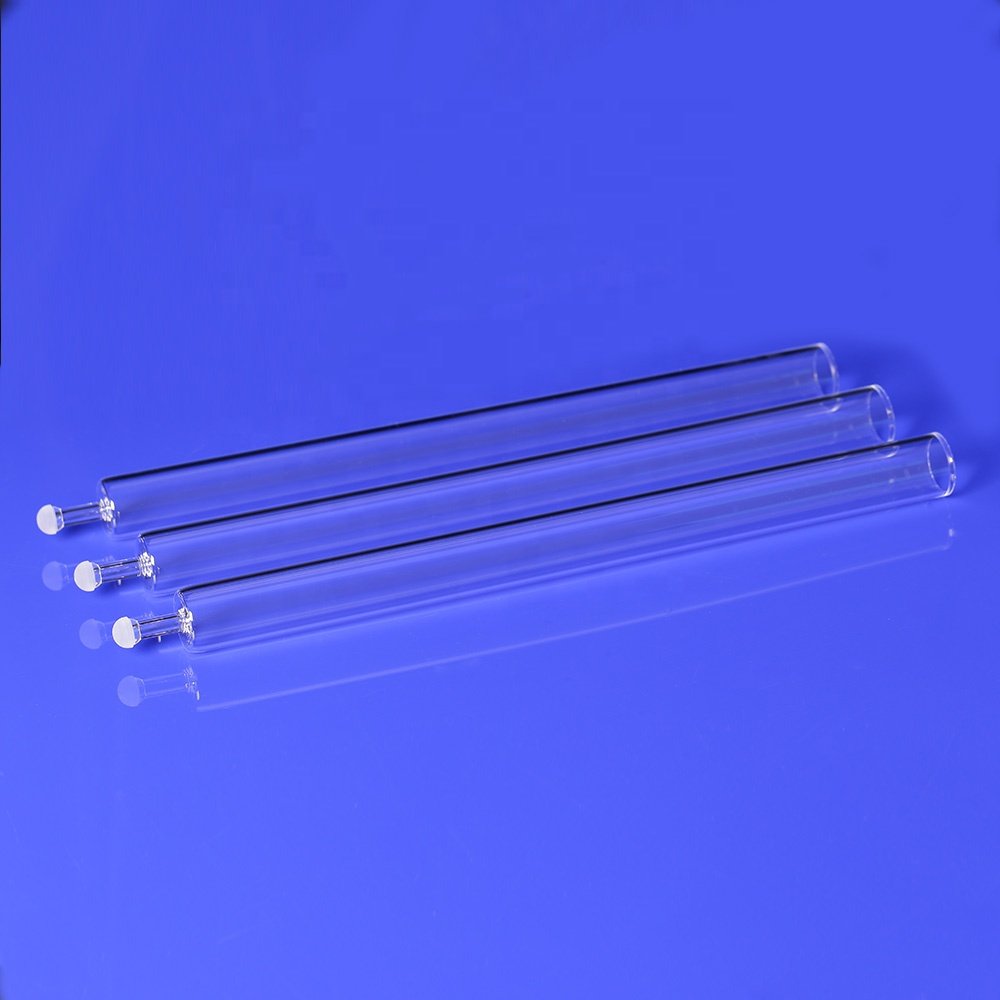Heat Resistant Elementar Transparent Quartz Tube Combustion/Reduction Tube With Ball Joint