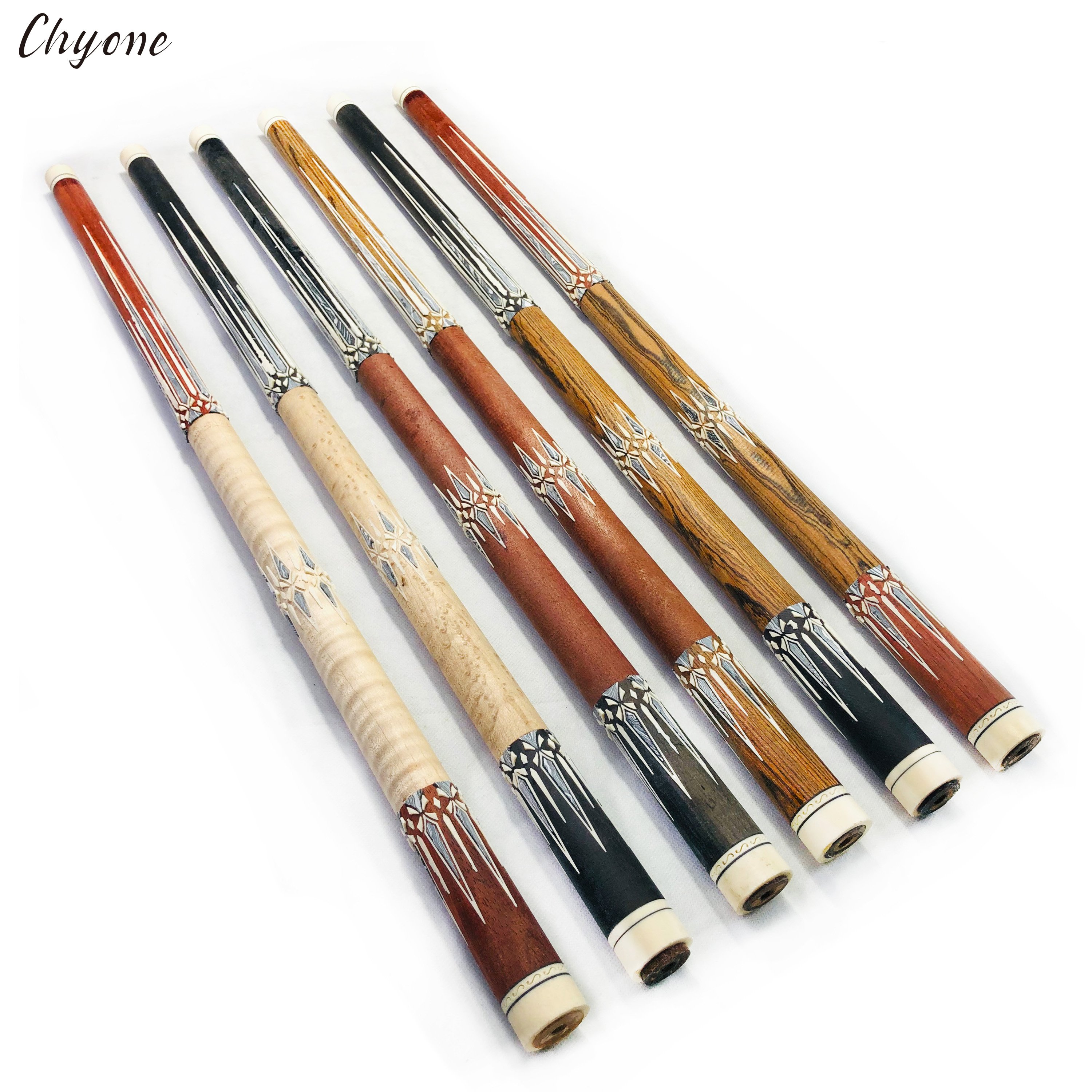 Custom Pool Cue Chyone Turquoise Inlay 12mm/ 12.5mm Handmade Billiard Carom Cue 3 Cushion Cues