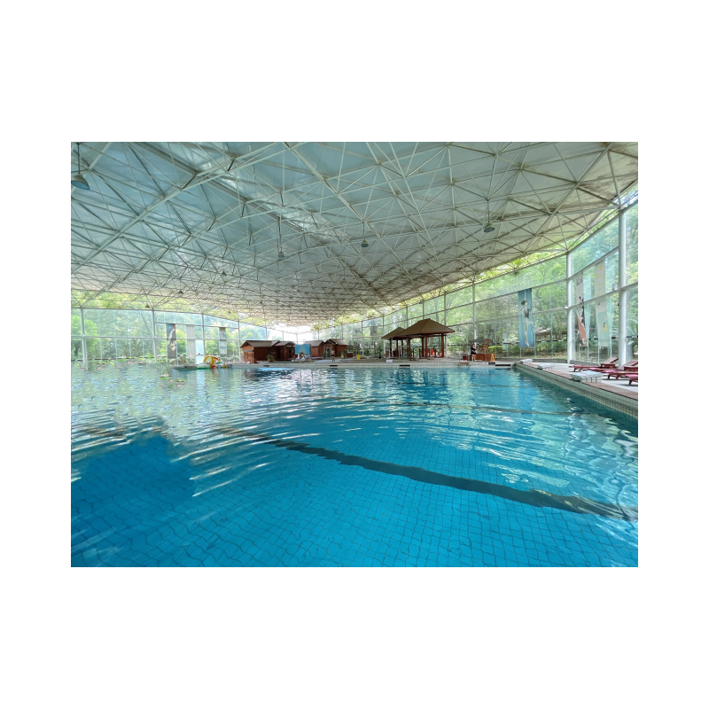 Prefabricated Steel Structure Swimming Pool Roof Space Frame Swimming Pool Cover