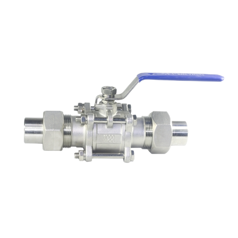 Stainless Steel 304 316 2way 3way NPT BSP 3/4inch Joint Port 3pc Ball Valve Union Water Valve