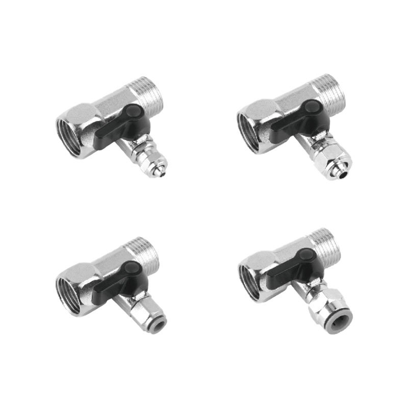 Universal 1/2" 3/8" to 1/4" Valve Three Way Ball Valve Switch for Water Purifier Faucet Joint Accessories