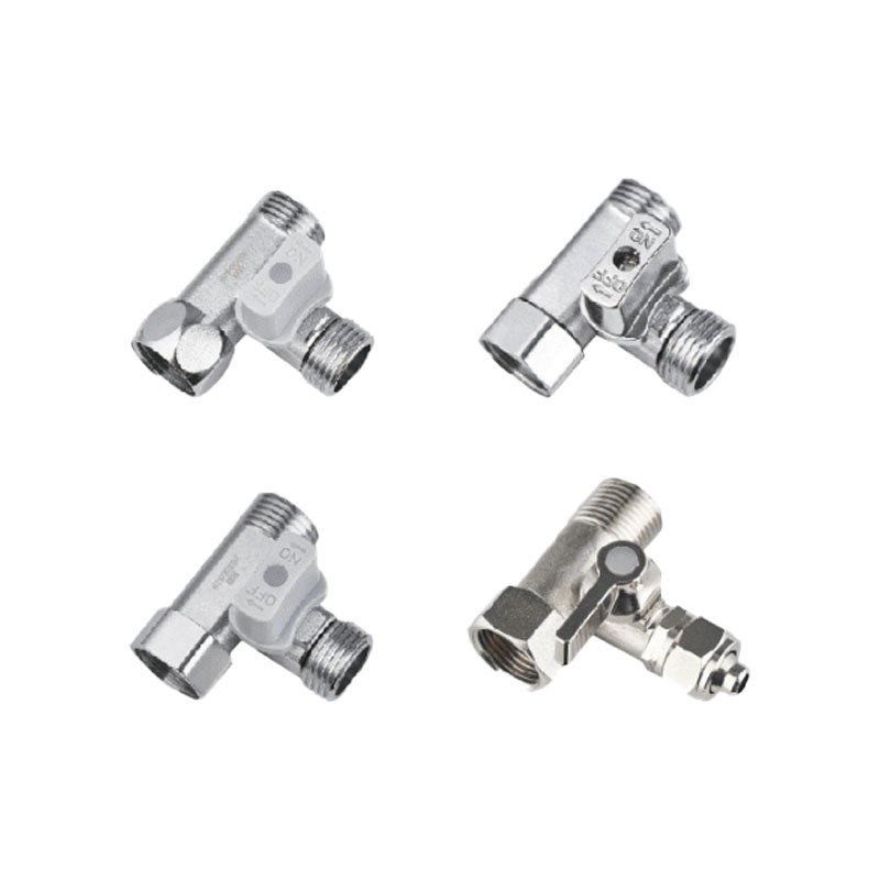 Universal 1/2" 3/8" to 1/4" Valve Three Way Ball Valve Switch for Water Purifier Faucet Joint Accessories