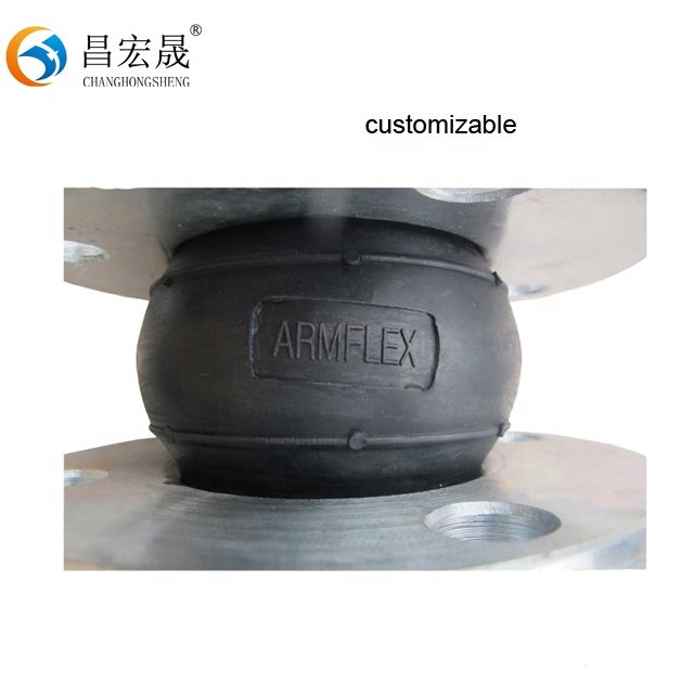 Galvanized Flange Flexible Single Ball Bellow Compensator Epdm Rubber Expansion Joint
