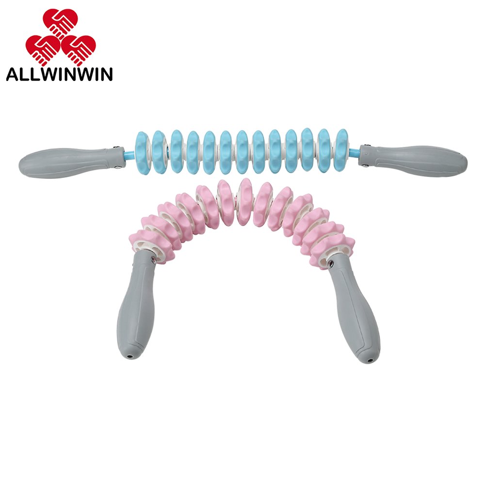 ALLWINWIN MSK02 Massage Stick - Bendable Gear Shape Muscle Leg
